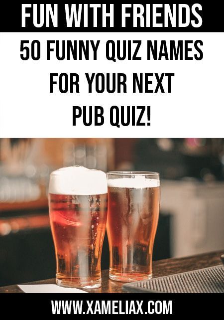 50 funny quiz team names for your next pub quiz! Pub Quiz Outfit, Trivia Team Names Funny, Running Team Names, Funny Name Generator, Funny Quiz, Funny Would You Rather, Birthday Quiz, Friends Trivia, Quiz Names