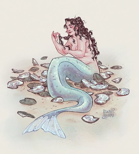 the.flightless.artist Thick Mermaid Drawing, Plus Size Mermaid Art, Arctic Mermaid, Mermaid Fanart, Chubby Mermaid, Mermaid Stories, Mermaid Illustration, Mermaid Drawings, Mermaid Pictures