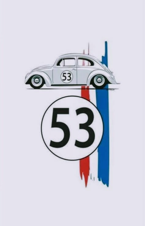 Herbie #53 Wallpaper Ipad Air, Vw Art, Vintage Vw Bus, Combi Volkswagen, Carros Vintage, Vw Aircooled, Vintage Volkswagen, Vw Vintage, Vw Porsche