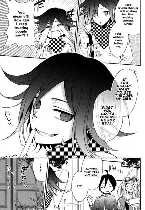 SaiOuma Comic's + Stories - The Lier Catcher - Wattpad Danganronpa Manga Panels, Manga Wall Panels, Danganronpa Manga, Anime Panels, New Danganronpa V3, Kokichi Oma, Comic Layout, Kokichi Ouma, Comics Story