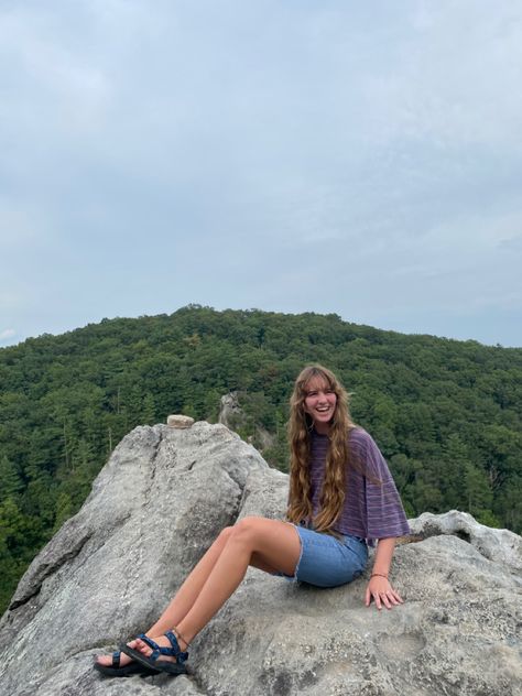 Tevas Outfit, Teva Outfit, End Of Summer Outfits, Summer Hiking Outfit, Hiking Aesthetic, Granola Girl, Very Long Hair, Long Blonde Hair, End Of Summer