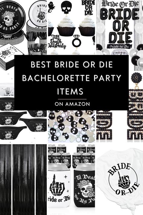 Bachelorette Party Rip Last Name, Rip To My Last Name Bachelorette Party, Harley Davidson Bachelorette Party, Edgy Bachelorette Party Theme, Emo Bachelorette Party Outfits, Tomboy Bachelorette Party, Rip To My Single Life Bachelorette, Bride Or Die Bachelorette Theme Outfits, Rock Theme Bachelorette Party