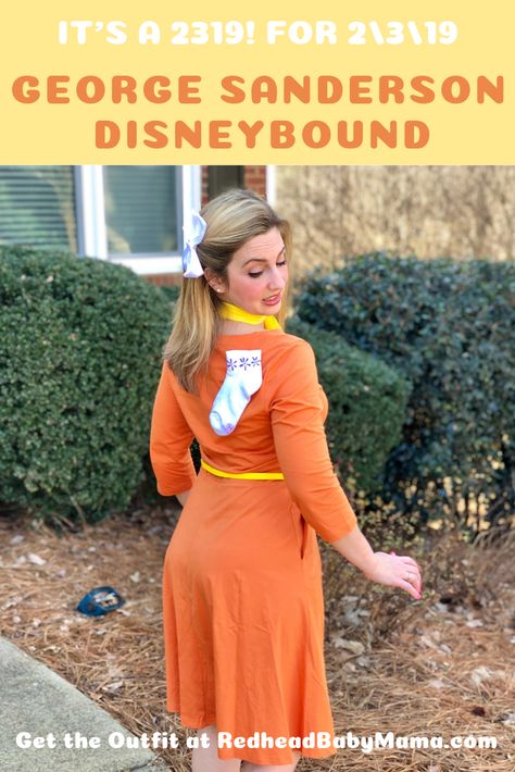 It's a 2319! Get this George Sanderson Disneybound with handpainted sock! George Sanderson Costume, Disney Bound Monsters Inc, Diy Monsters Inc Costume, Monsters Inc Disneybound, Cute Outfits Leggings, Disneyland Fits, Bounding Outfits, Redhead Baby, Disneybound Outfits