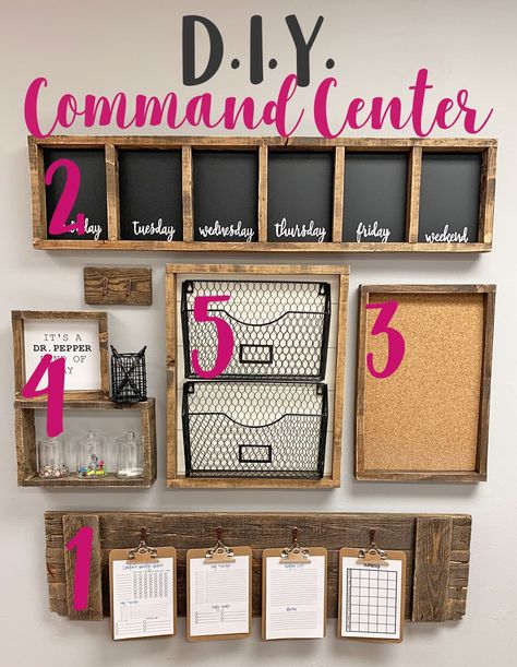 DIY Command center Part 3: Bulletin board - Fourth East Craft CO. Diy Family Planner Wall, Home Office Cork Board Ideas, Small Command Center Ideas, Kitchen Bulletin Board Ideas, Cork Board Ideas For Office, Pod Office, Command Wall, Family Command Center Wall, Family Planner Wall