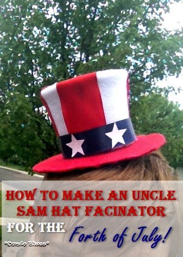 How to make a tiny Uncle Sam top hat fascinator. So cute for the Fourth of July! Paper Cup Crafts, Patriotic Kids, Wreath Attachments, Cute Watermelon, Recycled Tin, Green Craft, Sewing Bags, Mini Top Hat, Cup Crafts