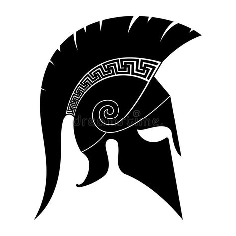 Templar Knight Tattoo, Spartan Helmet Tattoo, Tank Tattoo, Helmet Vector, Ancient Greece Art, Spartan Shield, Helmet Drawing, Black Line Tattoo, Greek Goddess Art