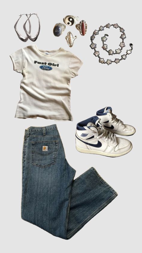 🏙️🏎️🎧#fashion #harrystyles #gracieabrams #hearts #blue Clothes Inspo Aesthetic, Back To School Outfits Aesthetic, Collage Fits, Jean Collection, Outfits Simple, Downtown Outfits, Neue Outfits, Pinterest Fashion, Swaggy Outfits