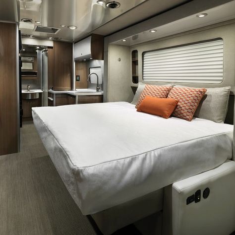 Get a closer look at the Atlas Murphy Suite floor plan to see if it is the right fit for you. Rv Murphy Bed, Airstream Atlas, Dream Camper, Airstream Travel, Kohler Sink, Airstream Travel Trailers, Class B Motorhomes, Diy Storage Rack, Large Refrigerator