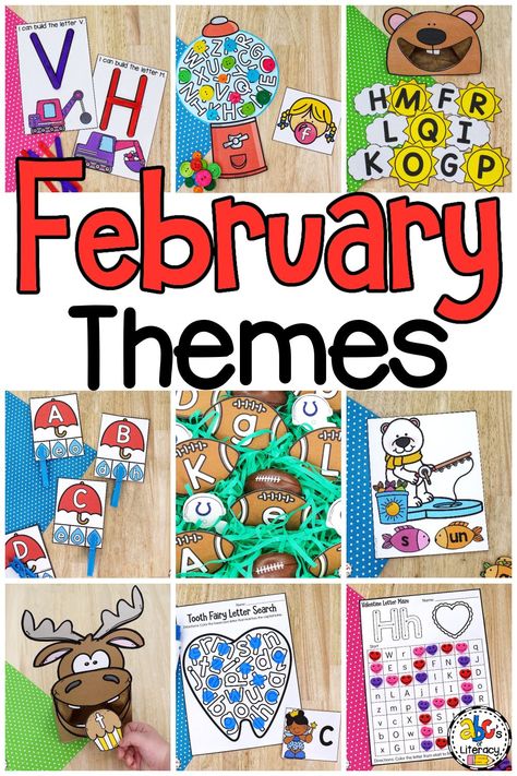 Daycare February Themes, February Lesson Plan Themes For Toddlers, Preschool Themes For February, February Themes For Kindergarten, February Lesson Plan Themes, February Songs For Preschool, February Storytime Themes, February Themes For School, Preschool February Themes