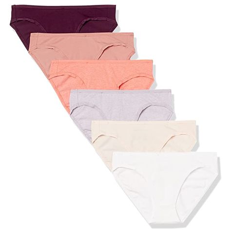 More Than 66,500 Shoppers Are Obsessed with These Cotton Underwear That Cost Less Than $2 Each Right Now Bikini Style, Andrew Christian, Plus Size Brands, Neutral Prints, Amazon Essentials, Natural Fabric, Brand Colors, Cotton Spandex, Cotton Blend