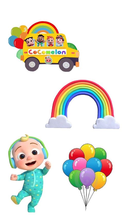 Cocomelon Cake Topper Printable 2nd Birthday, Cocomelon Face Printable, Cocomelon Topper Printable, Coco Melon Characters, Coco Melon Birthday Party, Coco Melon Cake Ideas, Cocomelon Images, Cocomelon Cake Topper Printable, Coco Melon Cake Topper