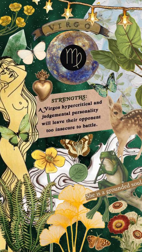 Virgo Color Palette, Virgo Season, Virgo Moon, Witchy Wallpaper, Birth Chart, Character Sheet, الرسومات اللطيفة, Astronomy, Astrology