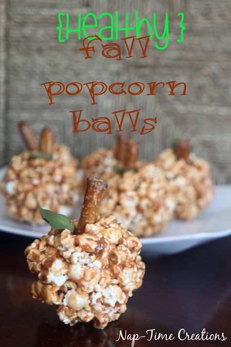 better for you fall popcorn balls Fall Popcorn, Popcorn Balls Recipe, Popcorn Flavors, The Color Orange, Popcorn Balls, Fall Candy, All Things Fall, Fall Snacks, Fall Stuff