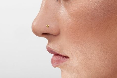 SPECIAL BARGAIN! Solid 14K Rose Gold Delicate Nose Stud In 20 Gauge (0.8mm) Nose Pin Indian, Rose Gold Nose Stud, Nostril Jewelry, Tiny Nose Studs, Tiny Nose, Cute Nose Piercings, Diamond Nose Ring, Nose Piercing Stud, Diamond Nose Stud