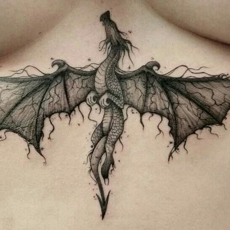 Emo Tattoos, Violet Sorrengail, Rebecca Yarros, Goth Tattoo, Dragon Tattoo For Women, Chest Tattoos For Women, Creepy Tattoos, Red Ink Tattoos, Gothic Tattoo