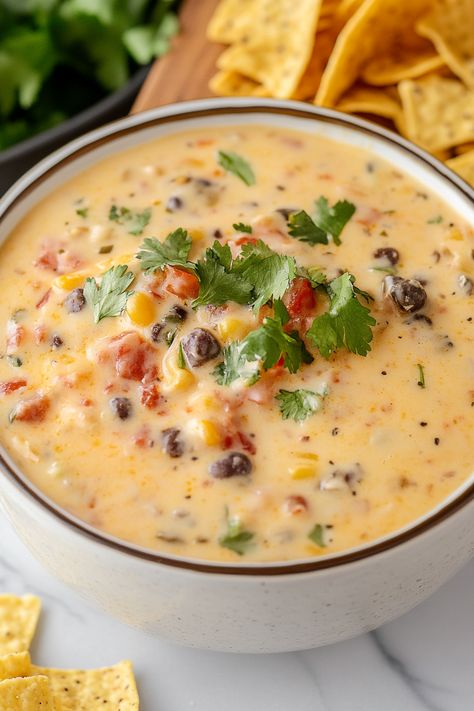 Cowboy Queso Best Homemade Queso Dip, Queso For A Crowd, Queso Dip With Cream Cheese, White Queso Dip With Cream Cheese, Texas Queso Dip, Cowboy Cheese Dip, Queso Dips, Creamy Nachos, Dip For Dinner