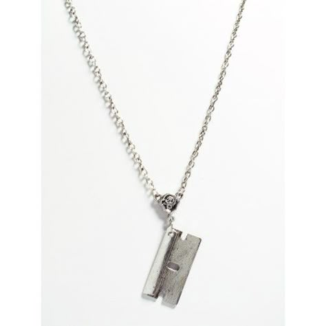 Razor Blade Jewelry, Blade Necklace, Razor Blade, Best Boyfriend, Birthday List, I Love My Wife, Dog Tag Necklace, Minecraft, Silver Necklace