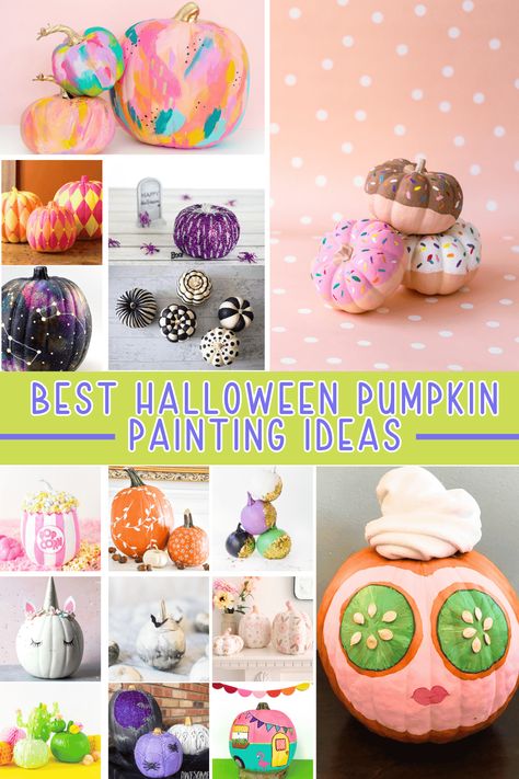 Discover 99 of the best no-carve pumpkin painting ideas that are easy and fun to create! From cute and creative designs to Disney-inspired pumpkins, these ideas are perfect for kids and adults. Get inspired to decorate your pumpkins without the mess of carving! Includes ideas for real, fake, mini, and ceramic pumpkins! Painted Pumpkins For Kids, Diy Pumpkin Painting, Diy Pumpkins Painting, Easy Pumpkin Painting, Halloween Pumpkin Painting Ideas, Pumpkin Patch Craft, Easy Pumpkin Decorating, Disney Pumpkin Painting, Halloween Pumpkin Painting