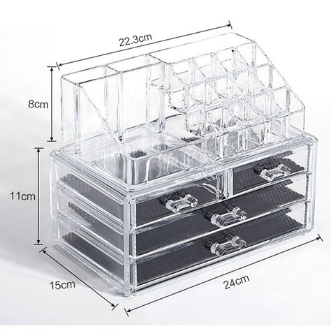 Acrylic Makeup Storage, Makeup Storage Drawers, Clear Acrylic Makeup Organizer, Cosmetic Shelf, Makeup Storage Case, Makeup Drawer Organization, Makeup Drawer, Makeup Storage Organization, Acrylic Organizer Makeup