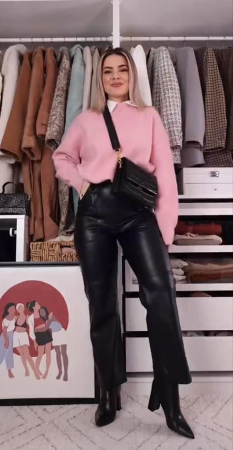 Leather Pants Outfit, Kendall Jenner Outfits, Black Leather Pants, Style Mistakes, Beautiful Fashion, Pants Outfit, Pretty Outfits, Style Me, Leather Pants