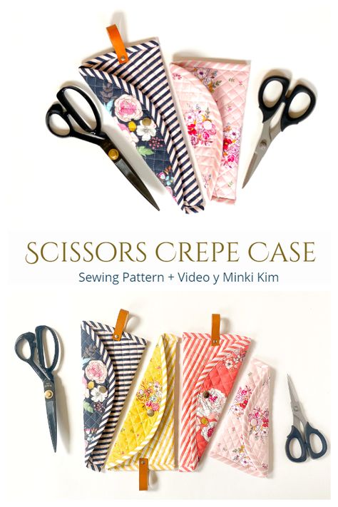 Scissor Case Pattern, Gifts To Sew, Fabric Art Diy, Scissors Case, Quilt Diy, Sewing Station, Fabric Shears, Make A Quilt, Scissor Case