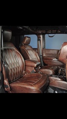 Jeep Wrangler Interior, Classic Trucks Magazine, Best Interior Design Websites, Car Interior Upholstery, Custom Jeep Wrangler, Custom Car Interior, Luxury Car Interior, Truck Interior, Car Upholstery