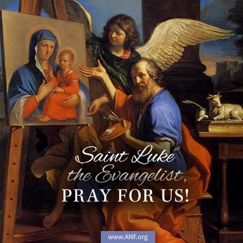 St. Luke the Evangelist - Feast October 18 Lucas Evangelista, Luke The Evangelist, Happy Feast Day, Happy Feast, St Luke, Catholic Pictures, Saint Luke, Beautiful Prayers, National Gallery Of Art