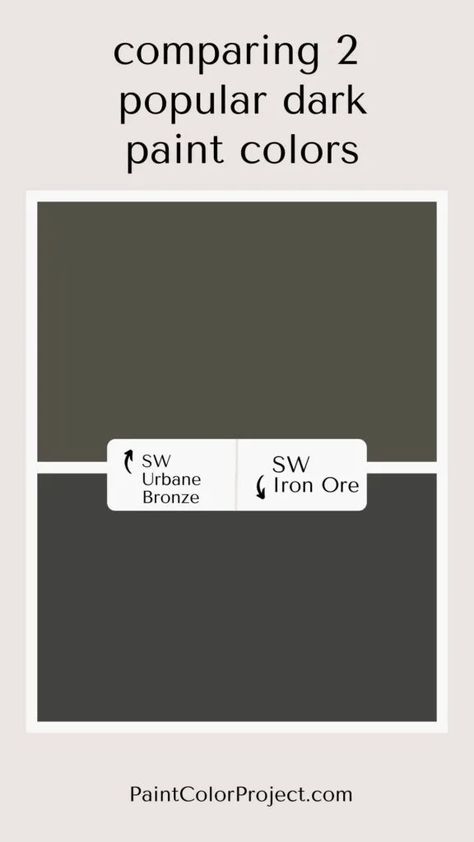 Iron Ore Master Bath, Sherwin Williams Iron Ore Vs Urbane Bronze, Kendall Charcoal Vs Iron Ore, Urbane Bronze Doors Interior, Alabaster Iron Ore, Urban Bronze Vs Iron Ore, Iron Ore Vs Urbane Bronze, Sw Iron Ore Exterior, Sw Urbane Bronze Exterior