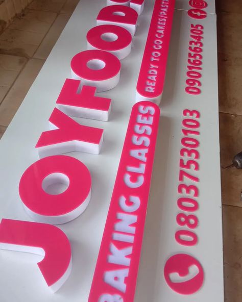 Outdoor signage for joyfoodsbyjoy this piece is extremely beautiful....watch out for the installation ------------------------------------------------------------------------- #ocelotmedia #ocelotenterprises #signage #signmaker #letterboard #3d #anambrabusinessvendors #anambrabusiness #asababusiness #asaba #asabasignages #awkasignage 3d Signboard, 3d Signage Design, 3d Signs Signage, Acrylic Backlit Signage, Backlit Logo Signage, 3d Signage, Ada Signage, Acrylic Signage, Mosque Architecture