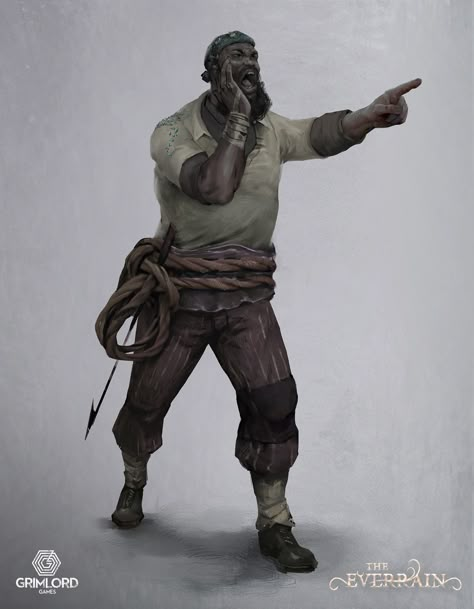 ArtStation - Ship Crew, Sebastian Kowoll Architectural Narrative, Treasure Island Characters, Dnd 5, Pirate Crew, Pathfinder 2e, Pirate Games, Dnd Ideas, World Building, Fantasy Sci Fi