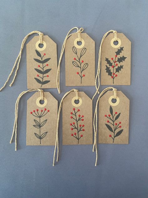 This set of 6 beautifully painted handmade christmas gift tags are covered in 6 unique red berry designs. Perfect for adding an authentic handmade feel to your gift wrapping. Avaliable now on etsy through the link in my bio and on this pin or just search craftsbyellagrace #christmas #gifttags #christmasgift #christmaswrapping #redberries #red #handmade #handmadegift #handpainted #aesthetic #etsyshop #etsyseller #etsygifts #etsyfinds #crafts #smallbusiness #creative #bespoke #ecofriendly Diy Cards For Friends, Handmade Xmas Gifts, Handmade Christmas Gift Tags, Christmas Tags Handmade, Childrens Christmas Crafts, Gift Tags Handmade, Christmas Crafts Sewing, Xmas Gift Tags, Christmas Gift Tags Handmade