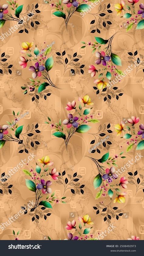 Allover Digital Multi Flowers Design Skin Stock Illustration 2508492973 | Shutterstock Digital Allover Design, Allover Design, Crop Image, Schedule Design, Real Estate Flyers, Flowers Design, Color Palette Generator, Holiday Illustrations, Collage Maker