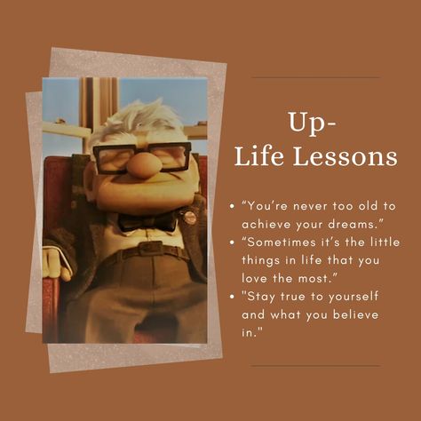 Movie Quotes Deep Life Lessons, Cartoon Quotes Life Lessons, Ratatouille Quotes, Up Movie Quotes, Optimistic Quotes, Life Quotes Disney, Pixar Quotes, Deep Quotes That Make You Think, Animation Quotes