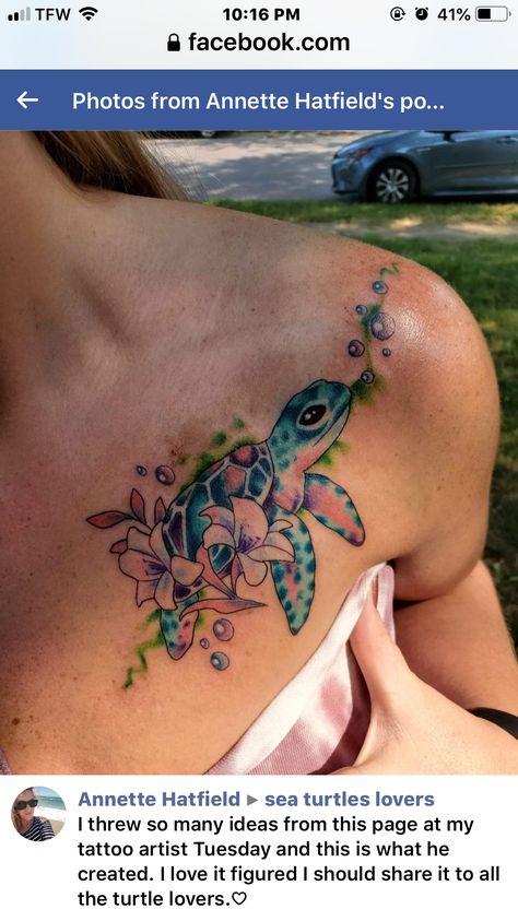 Tattoos Turtle, Hawaiian Turtle Tattoos, Sister Tats, Beachy Tattoos, Turtle Tattoos, Tropical Tattoo, Mermaid Tattoo Designs, Hawaiian Turtle, Sea Turtle Tattoo