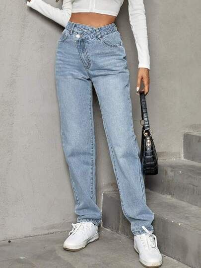 2023 Outfit Ideas, Jeans For Woman, Pinup Fashion, Pants Ideas, Denim Pants Fashion, Trendy Pants, Office Pants, Pants Streetwear, Streetwear Pants