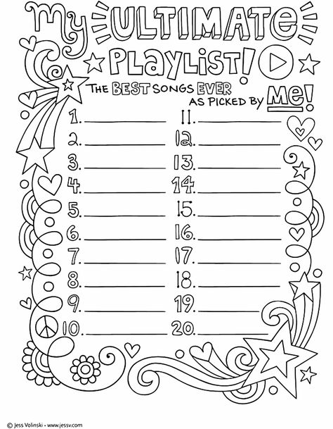 Fun Worksheets For Teens, About Me Music Template, Activity Pages For Teens, Back To School Therapy Activities, Adult Worksheets, Printable Activities For Adults, Journal Worksheets, Coloring Therapy, Middle School Activity Sheets