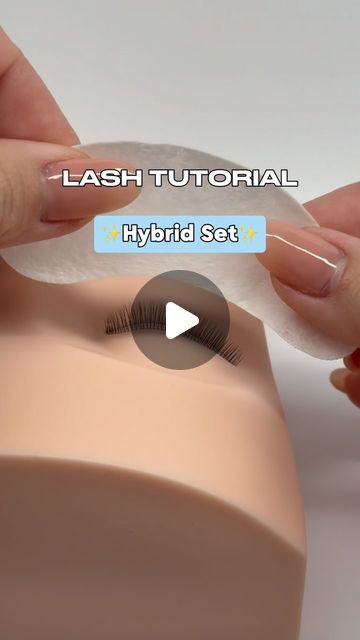 MANA | Lash Artist & Educator ♡ on Instagram: "Lash tutorial ✨Hybrid Set✨   Hybrid style offer a blend of two different lash extension techniques: classic and volume. This unique combination brings together the best of both worlds, creating a customizable, fuller, yet natural-looking set of lashes☺️   Tweezer Trio & Mannequin are available at beautifiedbymana.com 💕  #eyelashextension #lashtech #beginnerlashtech #lashtipsoftheday #lash #lashreels #lashwithme #hybridlashextensions #lashsupplies #lashmannequin #mannequin #lashtweezers #wispylashextensions   Which set do you prefer? ❤️🤔" Hybrid Lash Extensions Tutorial, Light Hybrid Lash Extensions Map, Lashes Extensions Hybrid, Individual Lashes Tutorial, How To Do Lash Extensions, Hybrid Lashes Extensions, Lash Extensions Tutorial, Wispy Hybrid Lashes, Hybrid Lash Extensions Styles