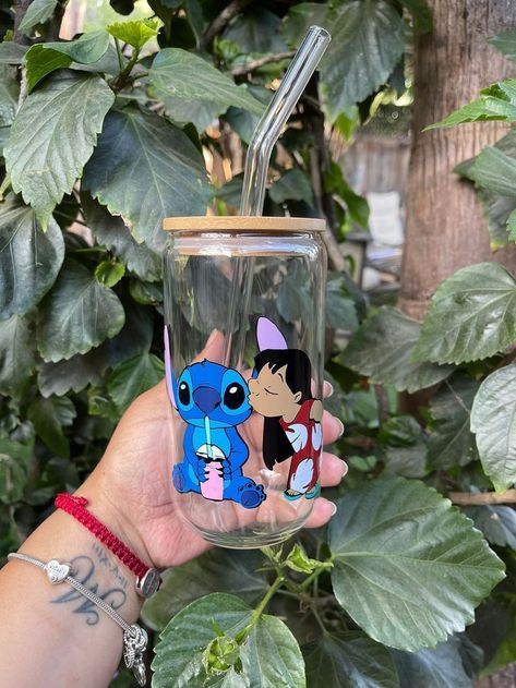 Stitch Cup, Ice Coffee Cup, Lilo And Stitch Merchandise, Disney Cups, Anime Lock Screen Wallpapers, Sublimation Ideas Projects Inspiration, Stitch Cartoon, Custom Tumbler Cups, Ice Coffee