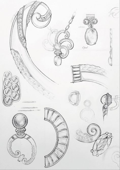 Pencil drawing jewellery sketches freehand drawing octopus necklace concept earrings with opal, jewelry design by inst: @svveta.k sparkling stones #jewelrydesigner #jewelrysketch Drawing Octopus, Drawing Jewellery, Accessories Design Sketch, Jewel Drawing, Necklace Drawing, Octopus Jewelry, Freehand Drawing, Crystal Drawing, Jewelry Design Studio