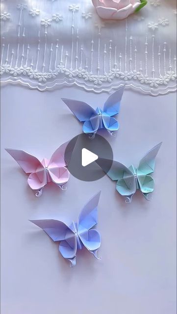 paper crafts creator on Instagram: "you can't resist folding this beautiful butterfly with a simple origami technique

#butterflyorigami #origamitutorial #simplefolding #handmadeorigami #creativefolding #papercrafts #easyorigami #diybutterfly #kidscrafts #funwithpaper" Simple Origami, Origami Techniques, Origami Butterfly, Diy Butterfly, Origami Tutorial, Origami Easy, Paper Projects, Beautiful Butterflies, Origami