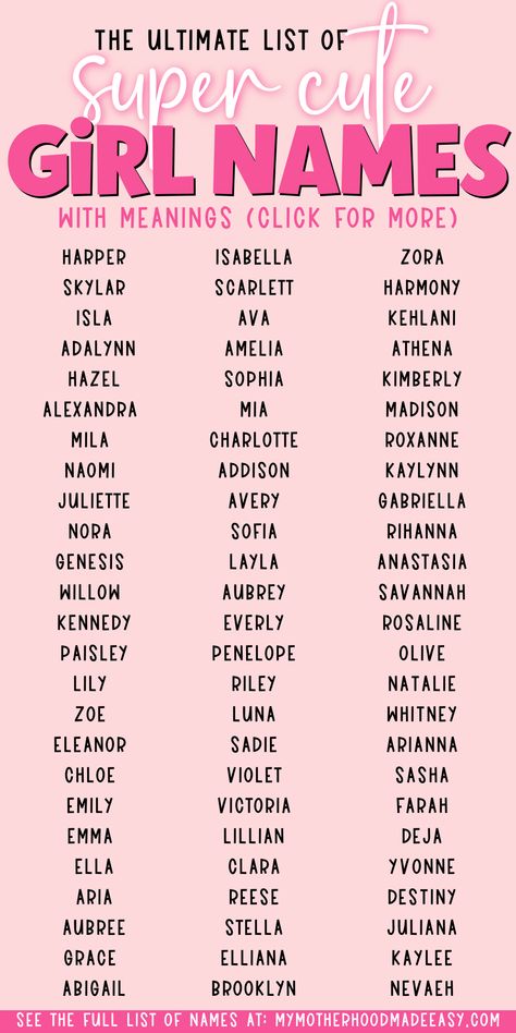 Looking for the perfect Pretty baby Girl name to give to your new blessing coming soon? Here is a list of 100+ Pretty baby girl names to choose from! Read more. Fake Names To Use, Names For Girls Unique Rp, H Names For A Girl, Cool Names For Girls Unique, Pretty Names For Girls Ideas, Girls Name Ideas, Cute Girls Names, Name Ideas Girl, L Girl Names