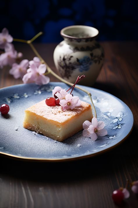 Immerse yourself in the delicate charm of Kasutera. Each bite is a symphony of textures and flavors. Imagine yourself in a serene Japanese tearoom with tatami mats, sliding paper doors, and a tranquil rock garden. This is the essence of Japanese refinement, craftsmanship, and the delicate allure of Kasutera. Are you ready to savor this exquisite treat? 🍴🌿 #KasuteraDelight #JapaneseElegance #Photography #Dessert #Food Japanese Dessert Photography, Japanese Tearoom, Italian Tiramisu, Food Photography Dessert, Desert Photography, Dessert Photography, Japanese Dessert, Dessert Food, Sweet Delights