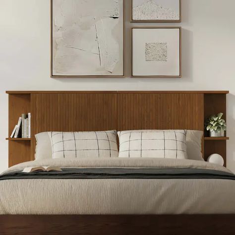 Bed without headboard decor