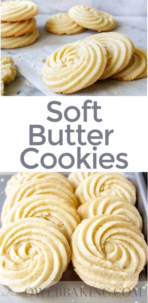 Soft Butter Cookies Recipe, Soft Butter Cookies, Danish Butter Cookies, Butter Cookie Recipe, Recipe Cookies, Soft Cookies, Butter Cookies Recipe, Butter Cookie, Cookies Recipes