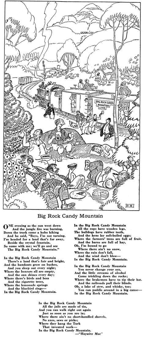 Big Rock Candy Mountain Big Rock Candy Mountain Tattoo, Dreaming Tree Tattoo Dave Matthews, South Dakota Coloring Pages, Pictograph Cave State Park, Big Rock Candy Mountain, Goonies Treasure Map, Bears In Trees Band Posters, Candy Mountain, Nursery Songs