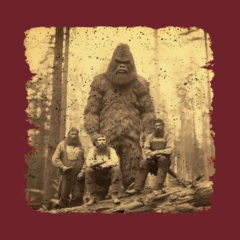 Bigfoot Art, Vintage Photo, In The Forest, A Group, Buy Vintage, The Forest, Cotton Paper, Old Photos, Art Boards