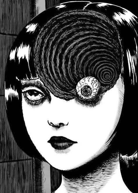 Kirie Uzumaki, Ito Junji Collection, Junji Collection, Junji Ito Maniac, Junji Ito Art, Ito Junji, Junji Ito Collection, Horror Manga, Japanese Horror