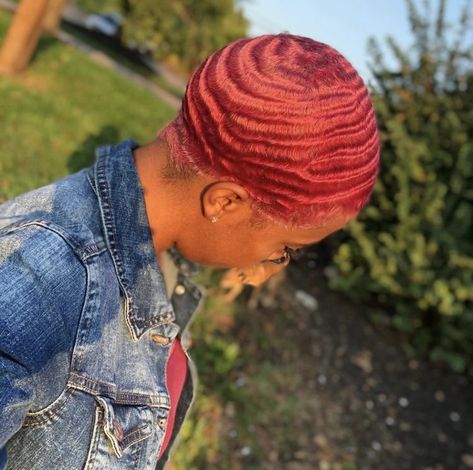 Waves On Black Women Short Hair, Waves On Black Women, Waves Black Woman, Black Women Short Hair, New Hair Cut Style, 360 Waves Hair, Shaved Hair Women, Waves Haircut, Birthday Makeup Looks