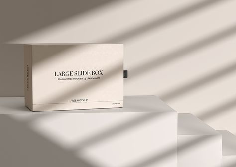 Free Large Slide Box Packaging Mockup - Pixpine.com Slide Box Packaging, Mockup Packaging Box, Business Card Packaging, Photoshop Templates Free, Mockup Template Free, Slide Box, Mockup Ideas, Graphic Packaging, Free Packaging Mockup