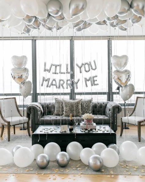 Proposal Set Up Ideas Outside Daytime, Proposal Balloon Decor, Marriage Proposal Balloons Ideas, Beach Proposal Setup Romantic, Will You Marry Me Neon Sign Proposal, Balloon Proposal, Proposal Surprise, Baby Shower Congratulations, Anniversary Surprise